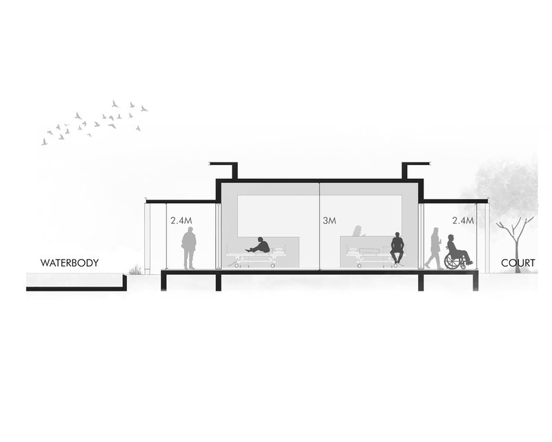 Centro de Cuidados Paliativos Bagchi Karunashraya / Mindspace - Imagem 22 de 36