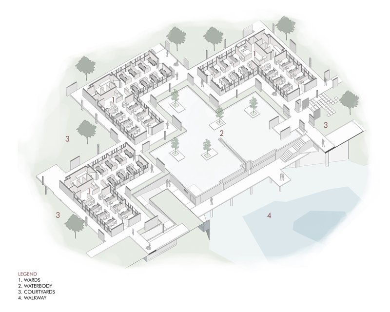 Centro de Cuidados Paliativos Bagchi Karunashraya / Mindspace - Imagem 28 de 36