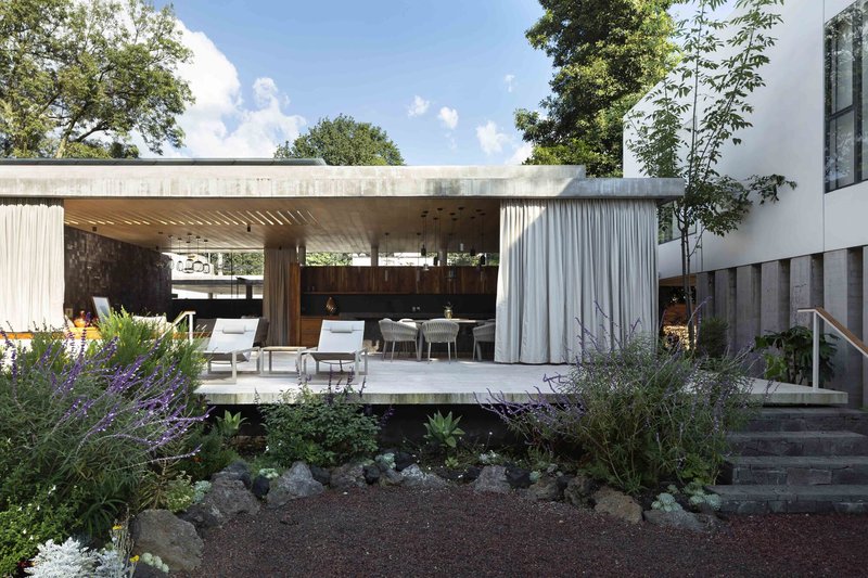 Hummingbird House / Estudio Libre MX - Exterior Photography, Wood, Patio, Chair, Garden, Courtyard